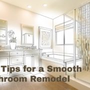 bathroom sketching with text Pro Tips for a Smooth Bathroom Remodel